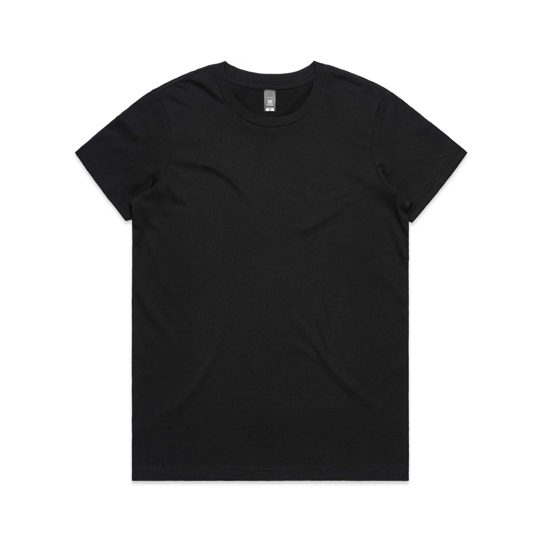 As Colour Women's maple tee 4001 Casual Wear As Colour BLACK XSM